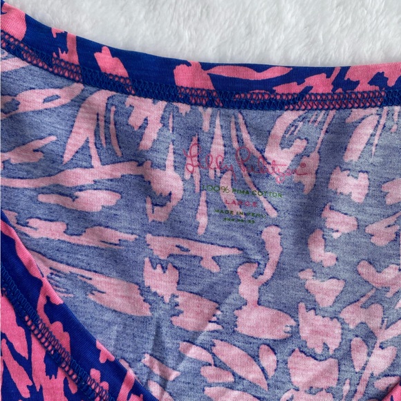 Lilly Pulitzer Pink and Blue Zebra Palm Dress - Picture 4 of 5